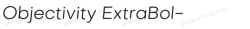 Objectivity ExtraBol字体转换